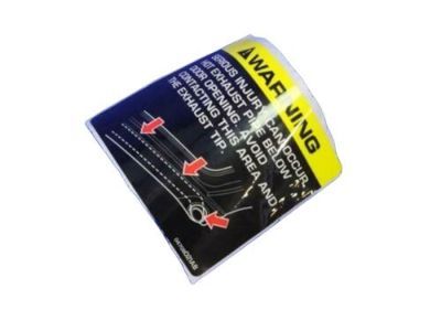 Dodge 4708021AB LABEL Exhaust Warning