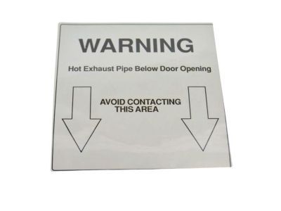 Dodge 4708021 LABEL Exhaust Warning