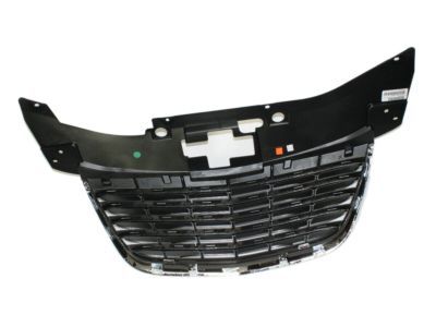 Mopar 68082050AE Grille, Gray, Front Upper