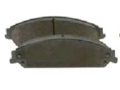 Dodge 5142558AB PAD KIT Front Disc Brake Includes Clips