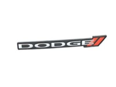 Mopar 68227437AA Nameplate, Black, Front