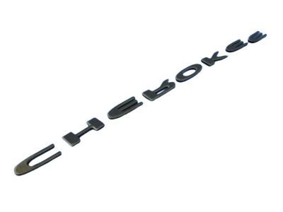 Mopar 55112723AA Nameplate, Black, Front