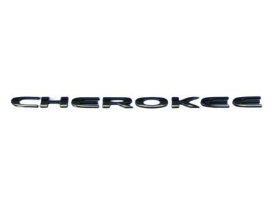 Mopar 55112723AA Nameplate, Black, Front