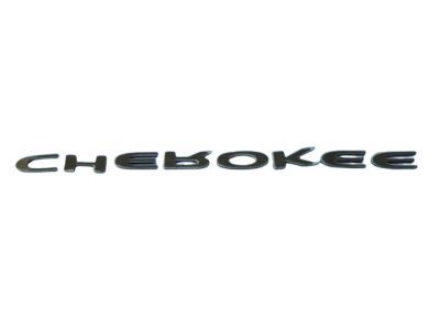 Mopar 55112723AA Nameplate, Black, Front