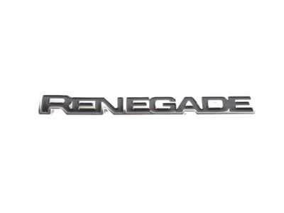 Mopar 68267206AA Nameplate, Black/Chrome, Front Driver Side