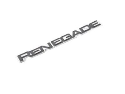 Mopar 68267206AA Nameplate, Black/Chrome, Front Driver Side