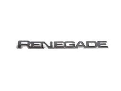 Mopar 68267206AA Nameplate, Black/Chrome, Front Driver Side