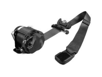 Mopar 6DR29DX9AC Lap & Shoulder Belt, Black/Gray, Front Outer Driver Side