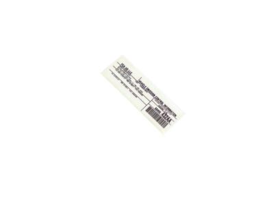 Jeep 68406432AA LABEL Vehicle Emission Control Information