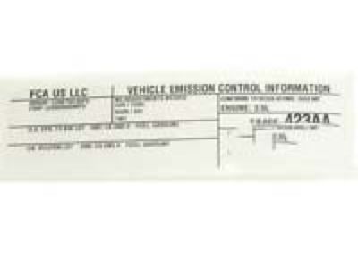 Dodge 4578240AA LABEL Emission