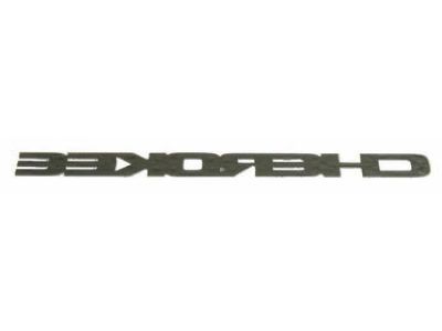 Mopar 68264488AB Nameplate, Black, Front