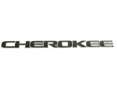 Mopar 68264488AB Nameplate, Black, Front