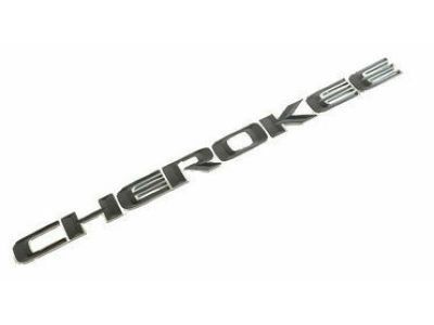 Mopar 68264488AB Nameplate, Black, Front