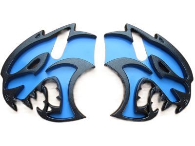 Mopar 6TA28SXHAA Emblem, Black, Front Passenger Side