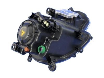 Mopar 68102849AG Headlamp Assembly, Black Bezel, Front Driver Side