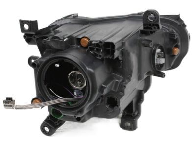 Mopar 68102849AG Headlamp Assembly, Black Bezel, Front Driver Side