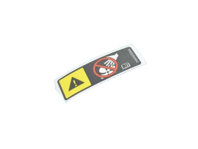 Jeep 4809615AA LABEL Fan Caution Apply To Radiator Fan Shroud