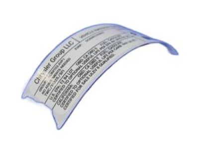 Ram 4722054AA LABEL VECI Label