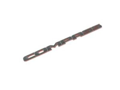 Mopar 68252644AA Nameplate, Dark Gray/Red, Front Driver Side