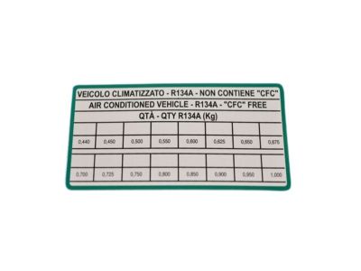 Mopar 68233529AA A/C Label