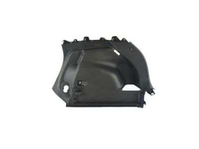 Jeep 5ZW31DX9AD PANEL Quarter Trim Lower, Includes Fuel Door Access Cover/Pivot Bezel, Seat Belt Pass Through, Cargo Lamp, Cargo Net Hook, Bumpers For Tray, And Clips Attach