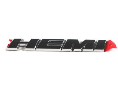 Mopar 68085330AC Nameplate, Black/Chrome, Front