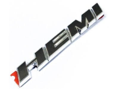 Mopar 68085330AC Nameplate, Black/Chrome, Front