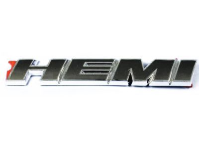 Mopar 68085330AC Nameplate, Black/Chrome, Front