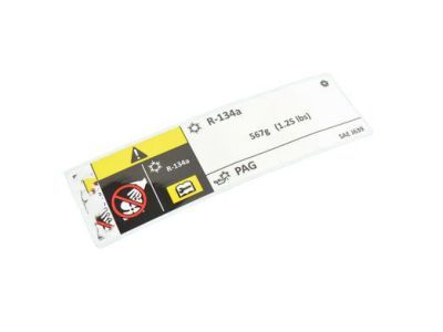 Jeep 55056643AA LABEL Air Conditioning System