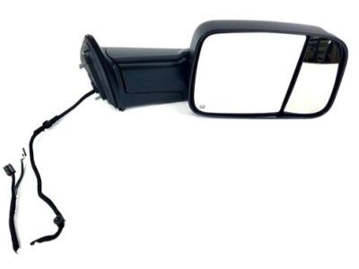Mopar 68412786AC Power Mirror, Black, Front Passenger Side