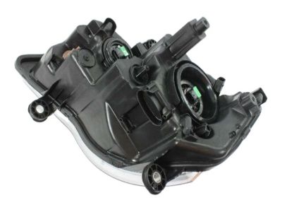 Mopar 5113336AI Headlamp Assembly, Black Bezel, Front Passenger Side
