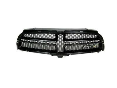 Mopar 1VE09DX8AA Grille, Black, Front Upper
