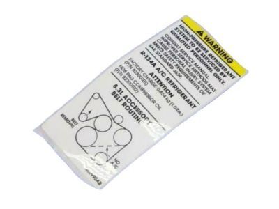 Dodge 5037995AB LABEL Belt Routing