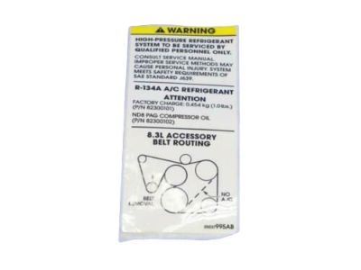 Dodge 5037995AB LABEL Belt Routing