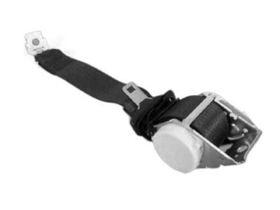 Mopar 1SV68DX9AC Lap & Shoulder Belt, Black/Gray, Rear Passenger Side
