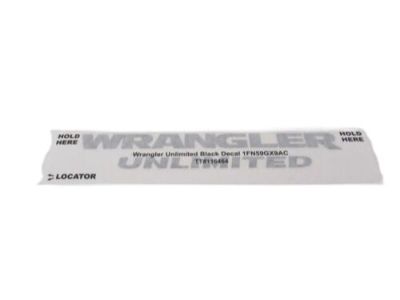 Jeep 1FN59GX9AC DECAL Wrangler Unlimited