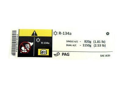 Ram 68190190AA LABEL Air Conditioning System