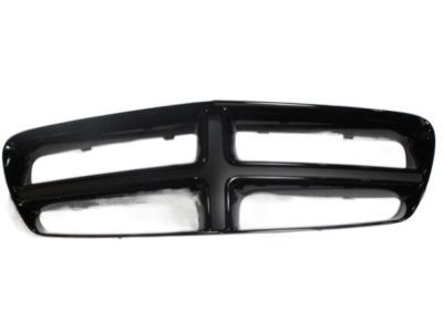 Mopar 68142922AA Grille Surround, Gloss Black, Front