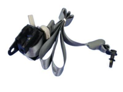 Mopar 1CK381D5AA Lap & Shoulder Belt, Gray, Rear Center Outer Passenger Side