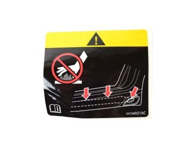 Dodge 4708021AC LABEL Exhaust Warning