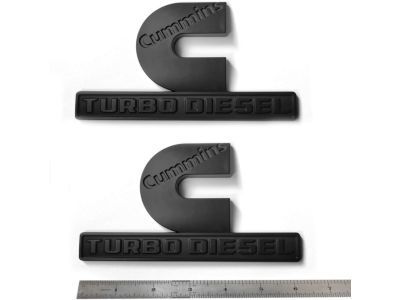 Ram 68358494AA NAMEPLATE Front Fender Cummins Turbo Diesel