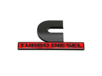 Ram 68358494AA NAMEPLATE Front Fender Cummins Turbo Diesel