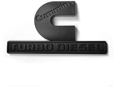 Ram 68358494AA NAMEPLATE Front Fender Cummins Turbo Diesel