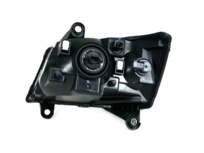 Mopar 5113332AD Headlamp Assembly, Black Bezel, Front Passenger Side