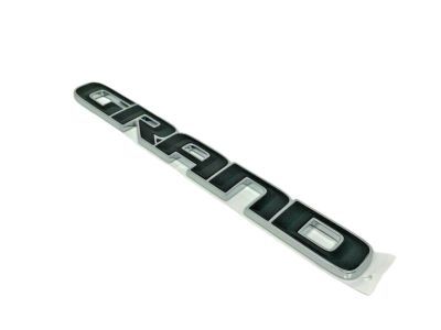 Mopar 55112900AB Nameplate, Black, Front