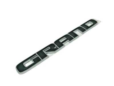 Mopar 55112900AB Nameplate, Black, Front