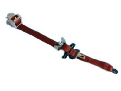 Mopar 5UZ211R5AC Lap & Shoulder Belt, Black/Red, Rear Driver Side