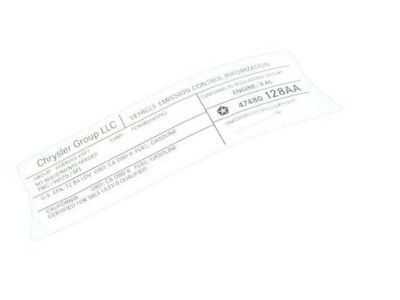 Dodge 4578428AA LABEL Emission
