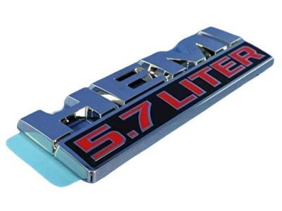 Mopar 68149700AB Nameplate, Black, Front