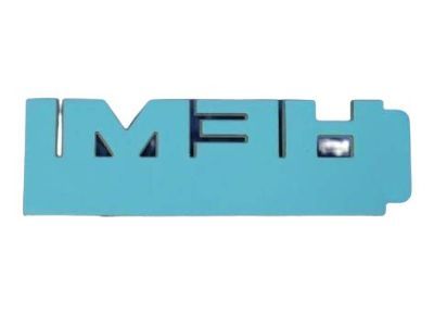 Mopar 68149700AB Nameplate, Black, Front